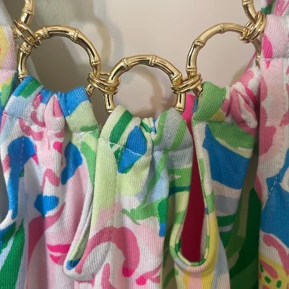 Lilly Pulitzer, romper, NWT, Grove Garden, size L, - Picture 7 of 8
